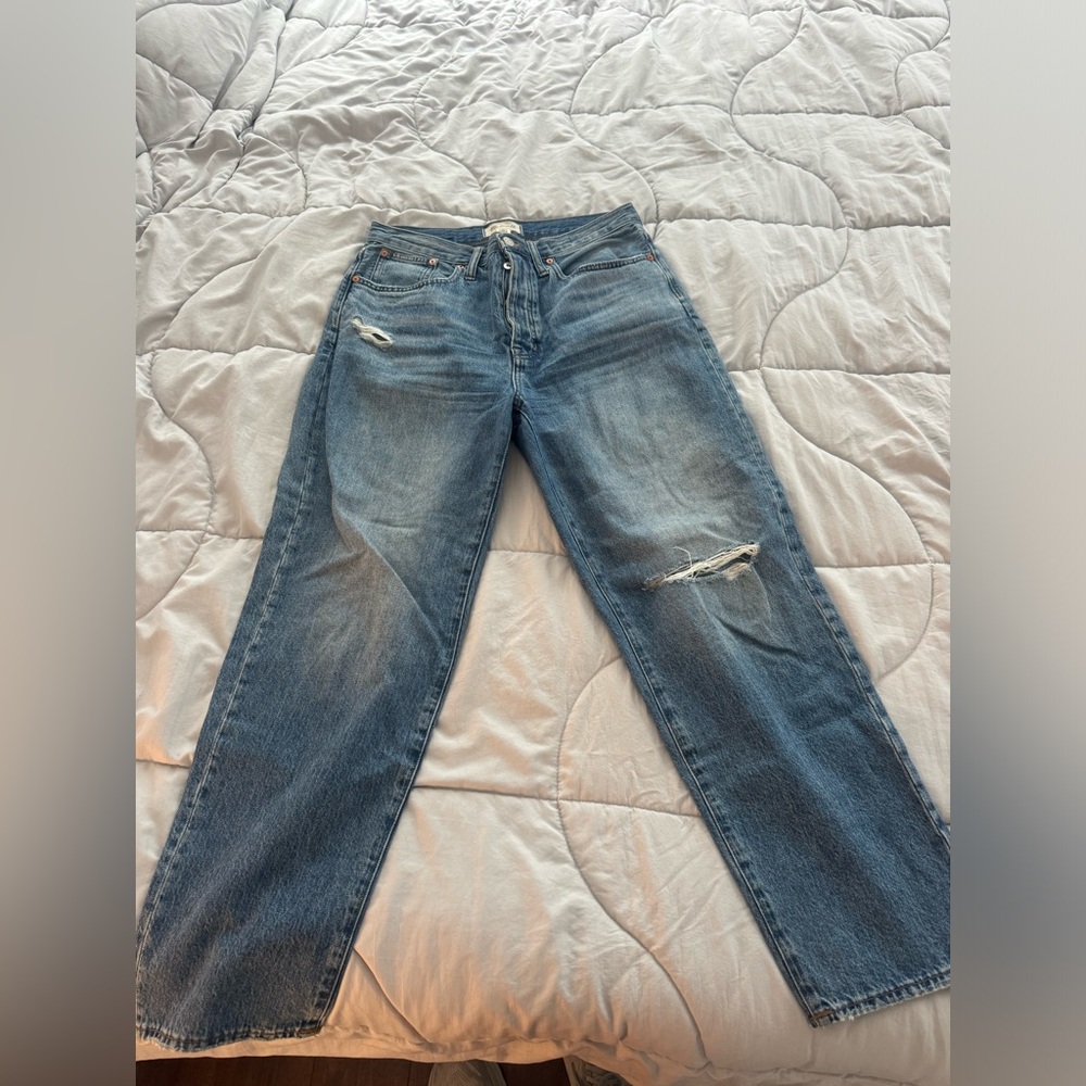 Madewell Dad Jeans with Distressed Details